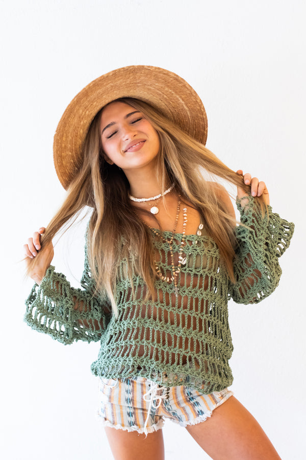 Earthy Crochet Sweater