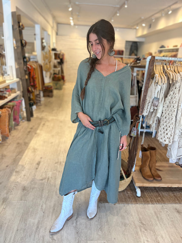 Elia linen oversized tunic