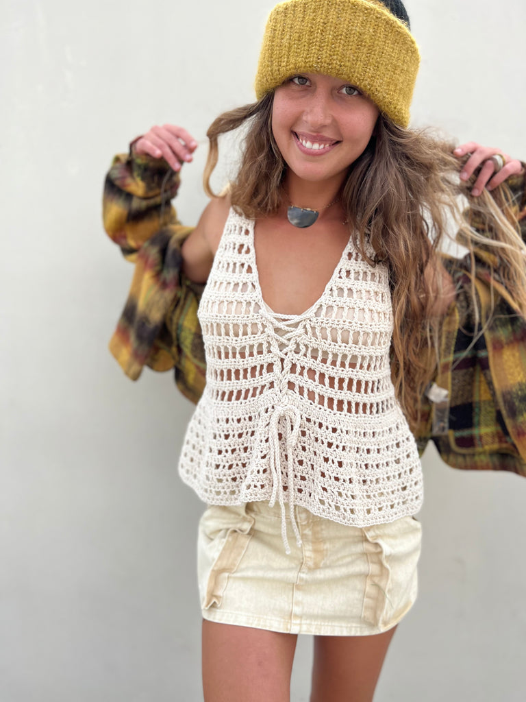 Luna Blanca Crochet Top