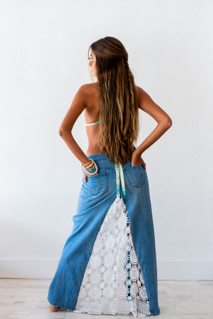 Upcycled Maxi Skirt