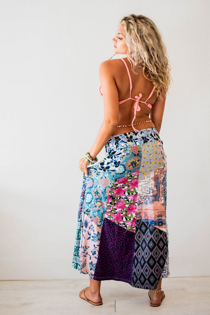 Patchwork Maxi skirt