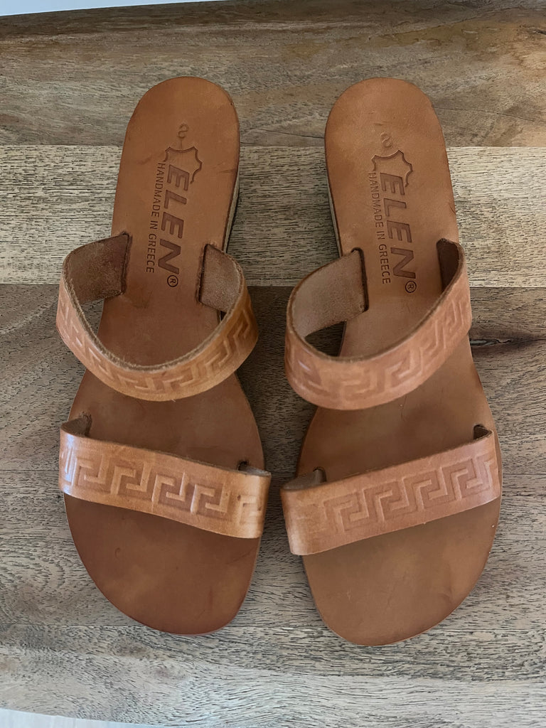 Handmade sandals in Greece