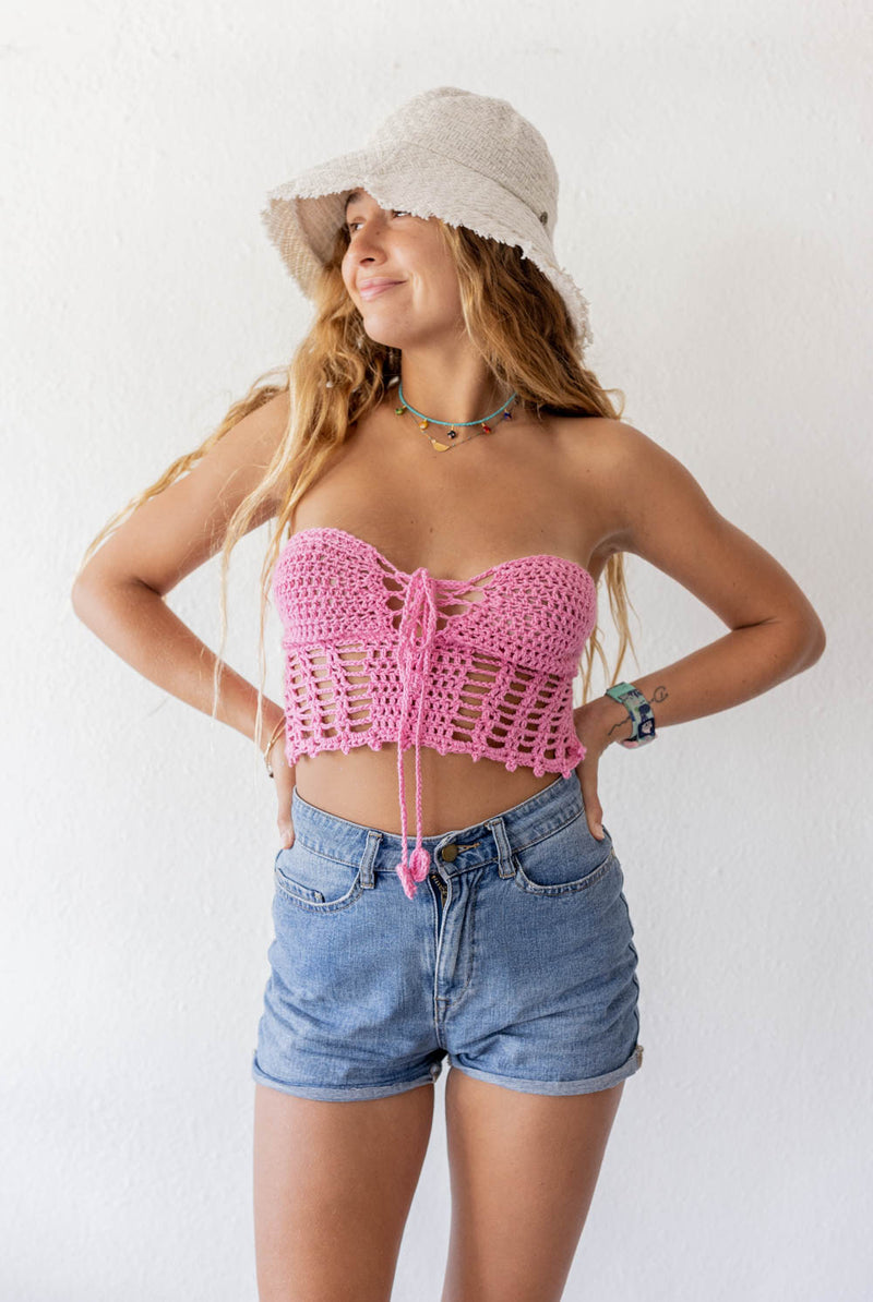 Social Crochet Crop Top – Mora Surf Boutique